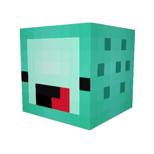 QOP2015 Minecraft avatar head, 3D render