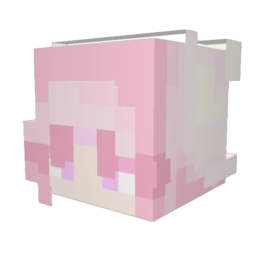 QOnigiri Minecraft avatar head, 3D render