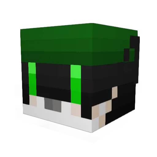 QPRDAN Minecraft avatar head, 3D render