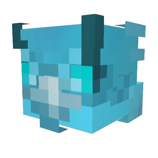 QPayer Minecraft avatar head, 3D render