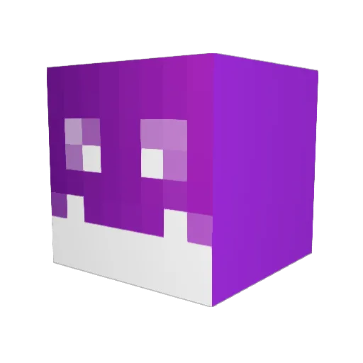 QR_James Minecraft avatar head, 3D render