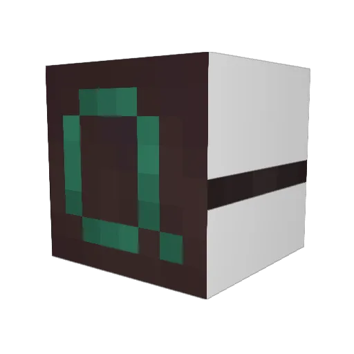 QSMPr Minecraft avatar head, 3D render