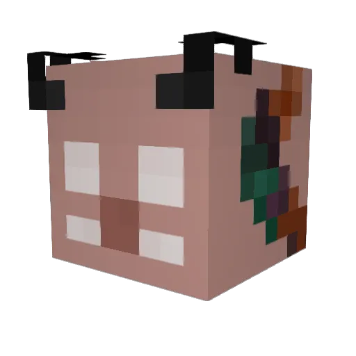 QSO_Kvasaari Minecraft avatar head, 3D render