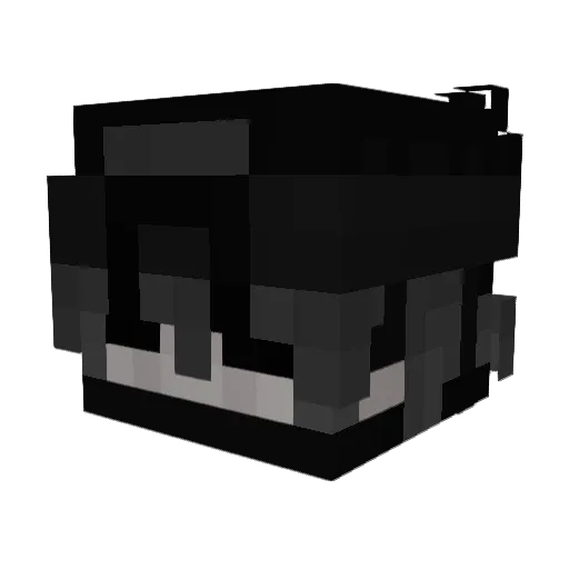 QT1Z Minecraft avatar head, 3D render