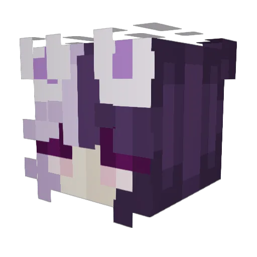 QTAeryn Minecraft avatar head, 3D render