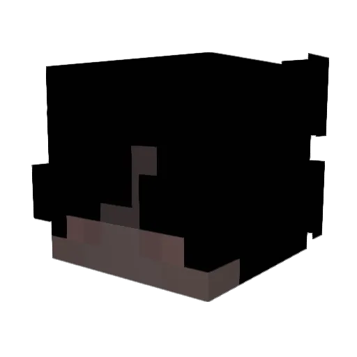QTPatootieFir Minecraft avatar head, 3D render