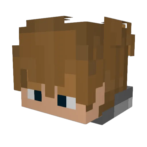 QTPerfection Minecraft avatar head, 3D render