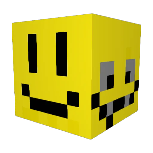 QTR0 Minecraft avatar head, 3D render