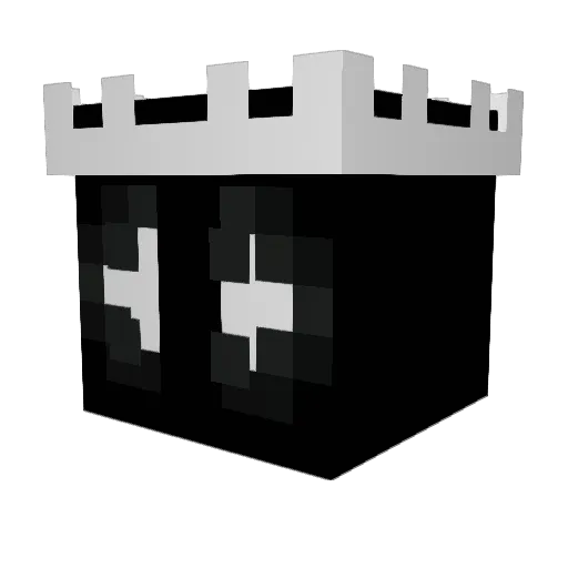 QTR83 Minecraft avatar head, 3D render