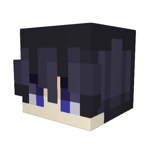 QT_Too Minecraft avatar head, 3D render