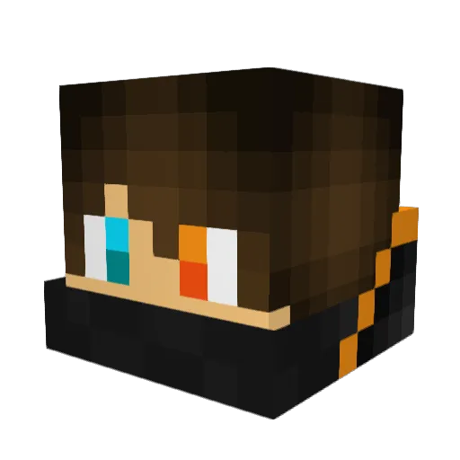 QUADRIDER800 Minecraft avatar head, 3D render