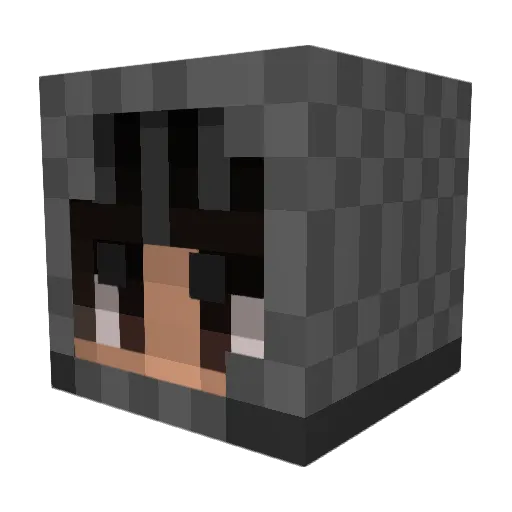 QUEZE_XYZ Minecraft avatar head, 3D render