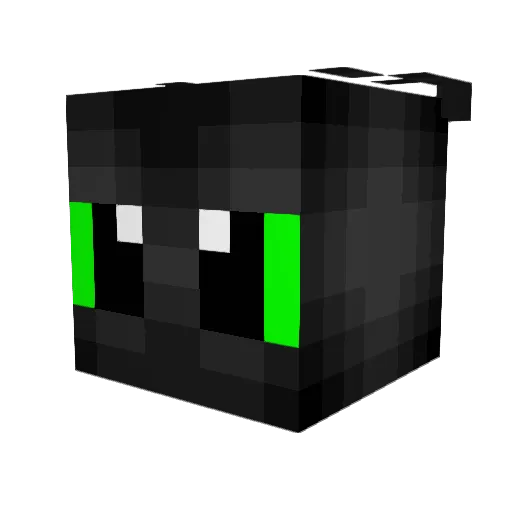 QUITADO_13 Minecraft avatar head, 3D render