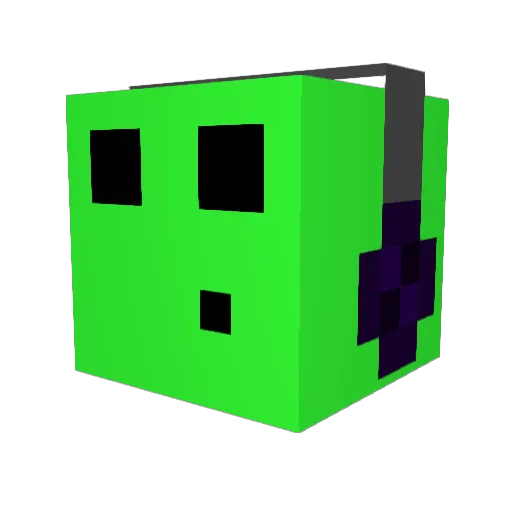 QUNEGUNDA Minecraft avatar head, 3D render