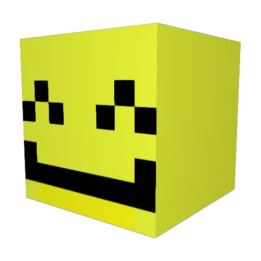 QUSALSGH Minecraft avatar head, 3D render