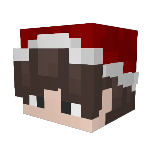 QUYA12 Minecraft avatar head, 3D render