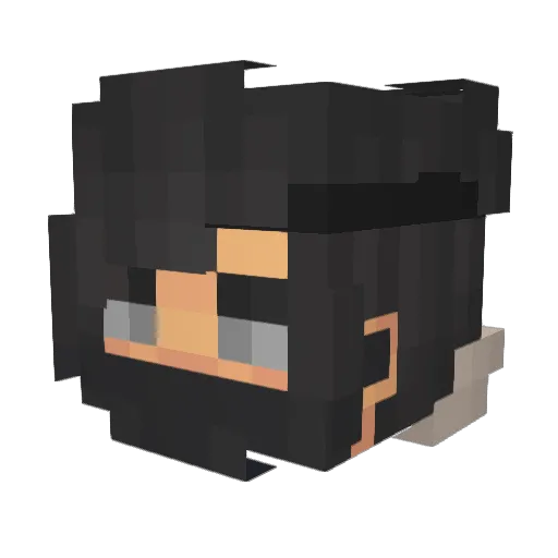 QVRash69 Minecraft avatar head, 3D render