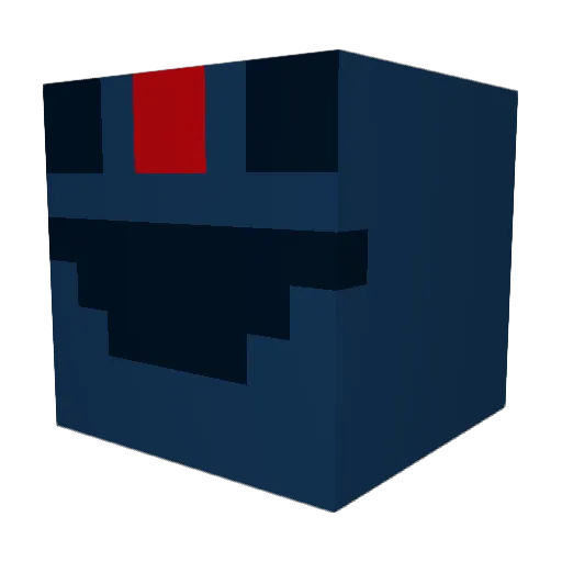 QWADS144 Minecraft avatar head, 3D render