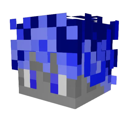 QWARTZY_ Minecraft avatar head, 3D render