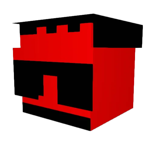 QWERTY1107 Minecraft avatar head, 3D render