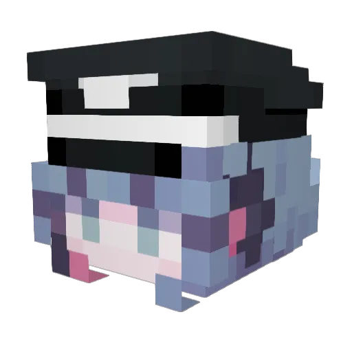 QWERTY7309 Minecraft avatar head, 3D render