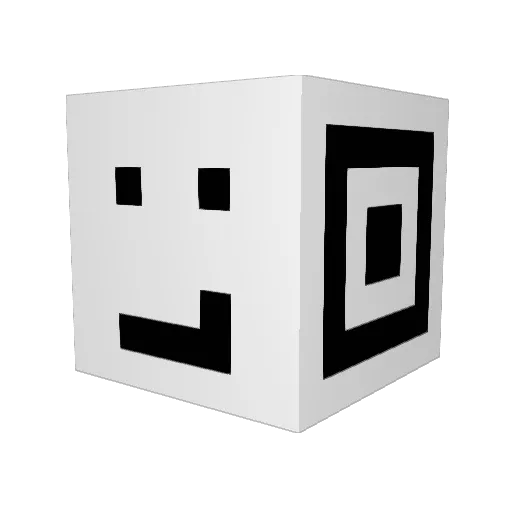 QWQ_Ding Minecraft avatar head, 3D render