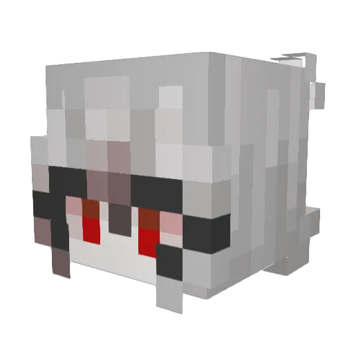 QXQ_XH Minecraft avatar head, 3D render