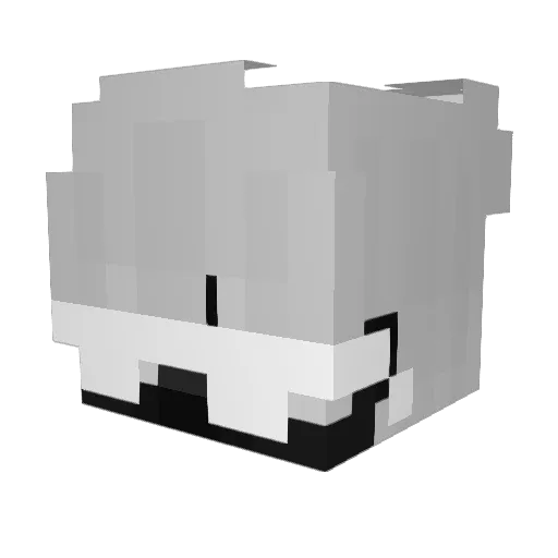 QZSALT Minecraft avatar head, 3D render