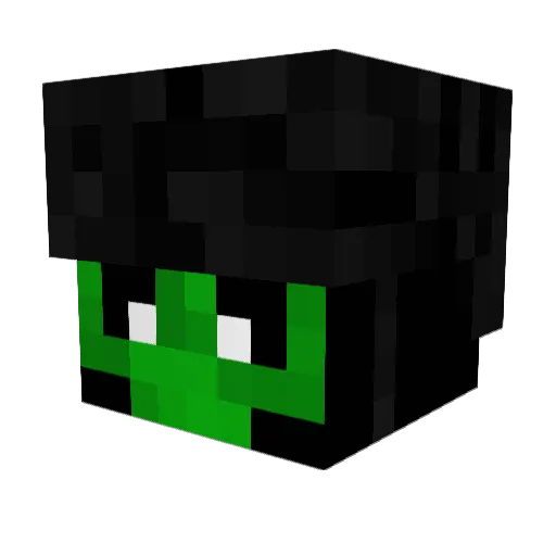 Q_the_hunter Minecraft avatar head, 3D render