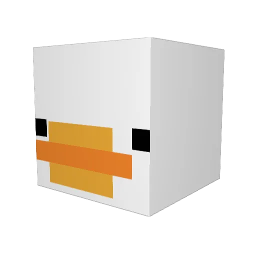 Qa4800 Minecraft avatar head, 3D render