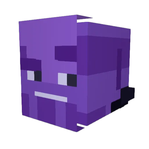 QaQ_x Minecraft avatar head, 3D render