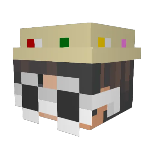 QaZoOm__ Minecraft avatar head, 3D render