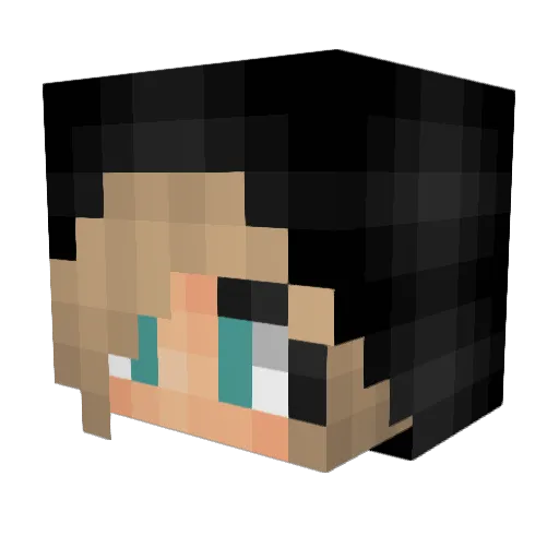 Qantanamo Minecraft avatar head, 3D render