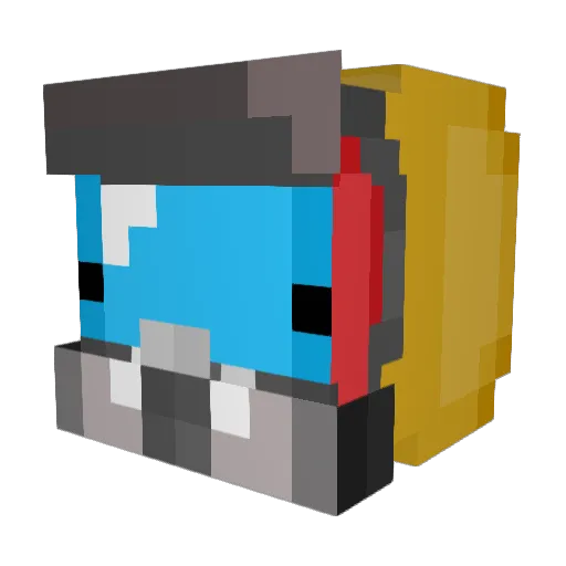 QanterChancel Minecraft avatar head, 3D render