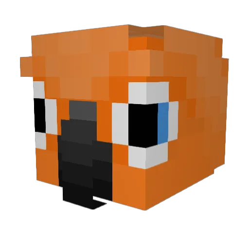 Qartian863 Minecraft avatar head, 3D render