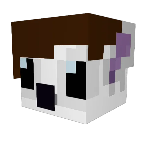 QasiqOG Minecraft avatar head, 3D render