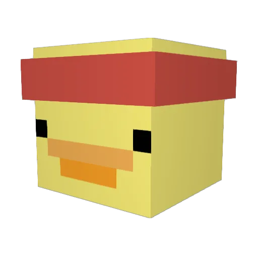 Qauzxi Minecraft avatar head, 3D render