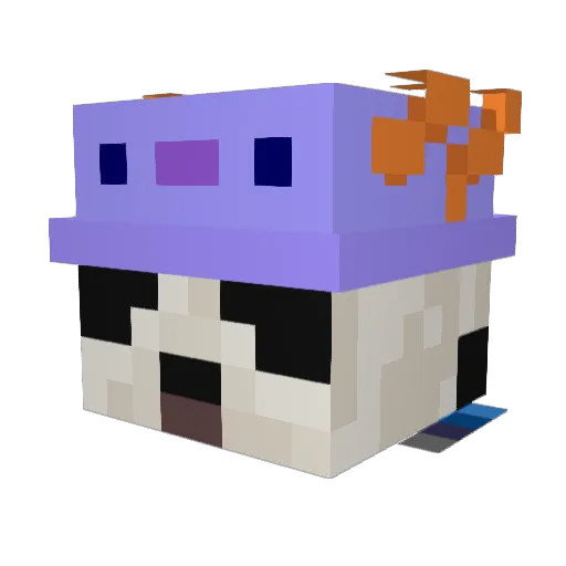 Qavras Minecraft avatar head, 3D render