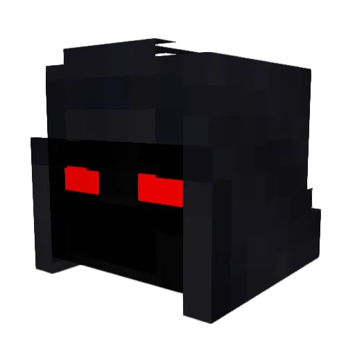 Qaye Minecraft avatar head, 3D render