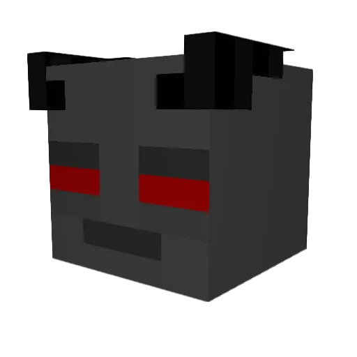 Qba666 Minecraft avatar head, 3D render