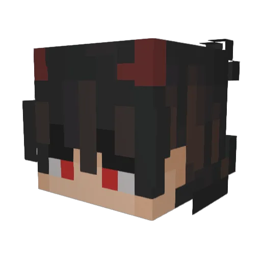 Qbi04 Minecraft avatar head, 3D render
