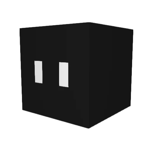 Qcraft64 Minecraft avatar head, 3D render