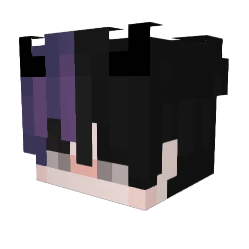 QeI_ Minecraft avatar head, 3D render