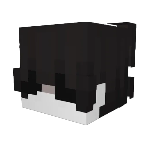 Qearioz Minecraft avatar head, 3D render