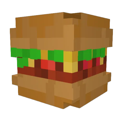 Qeenfours Minecraft avatar head, 3D render