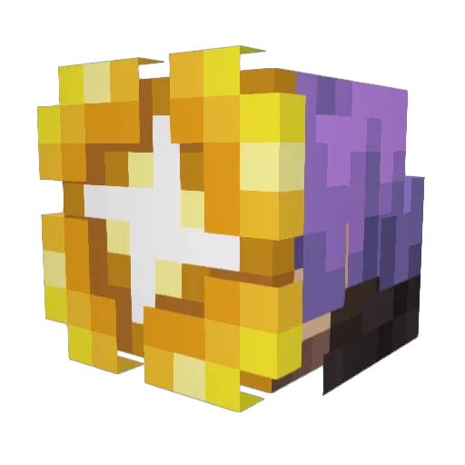 Qeonix Minecraft avatar head, 3D render