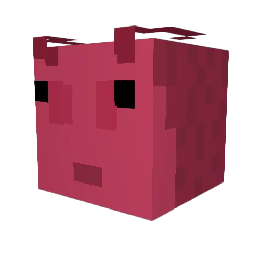 QerLob Minecraft avatar head, 3D render