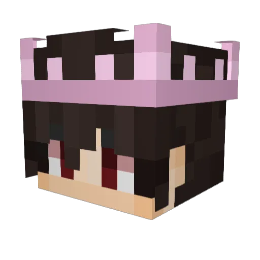 QerQ Minecraft avatar head, 3D render