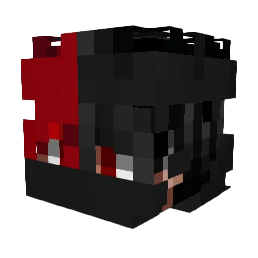 QernoQ130 Minecraft avatar head, 3D render