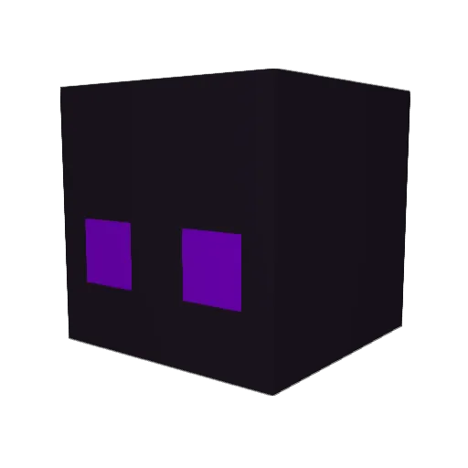 Qerto Minecraft avatar head, 3D render